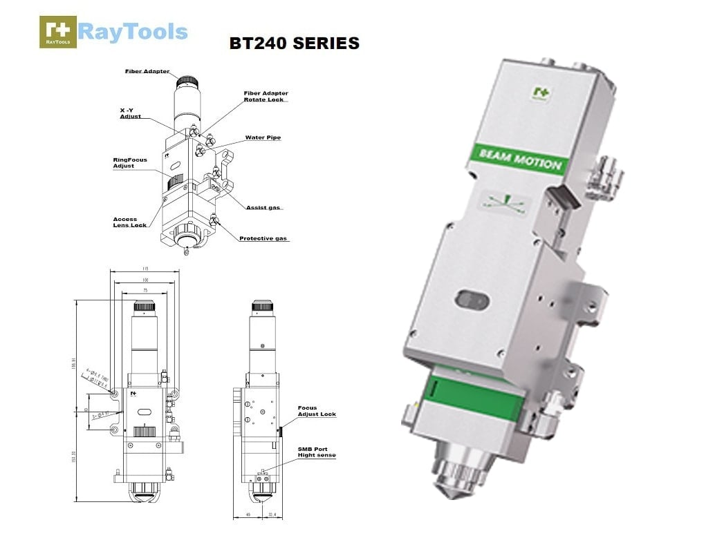 Đầu cắt laser Raytools