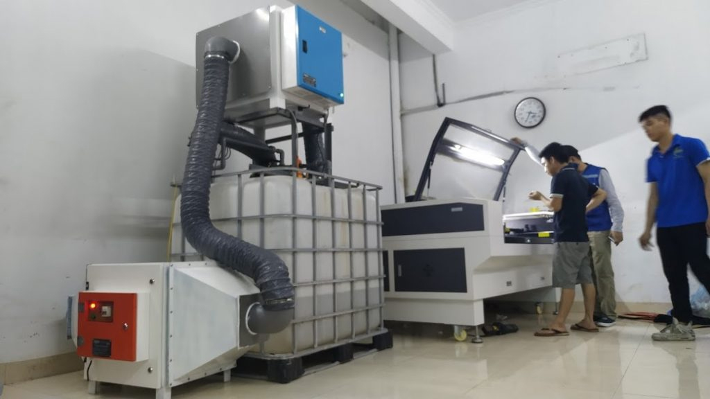 Hệ thống hút khói bụi của máy cắt laser